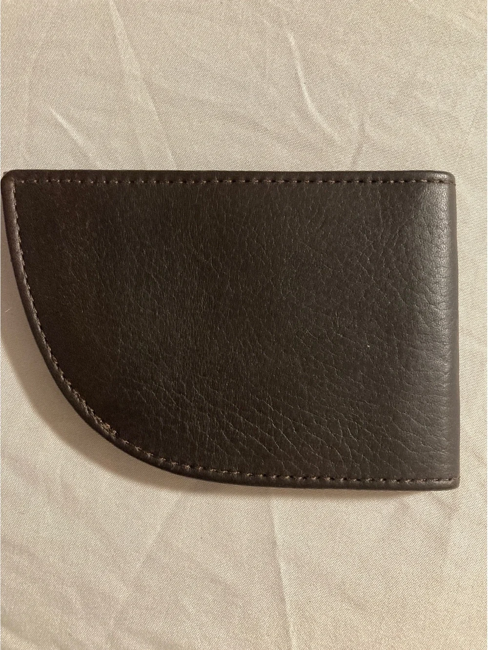 Rogue Wallet Brown Leather Front Pocket ID RFID Made in Maine USA